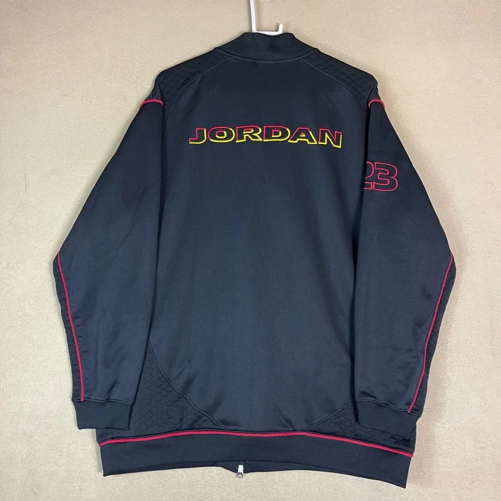 Jordan 23 Track Jacket Black Red Yellow Zip Up Mens‎ Size XL Basketball